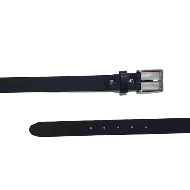 Hexagone Cuir Classique ceinture cuir Noir 100 cm