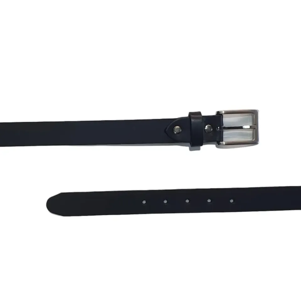 Hexagone Cuir Classique ceinture cuir Noir 100 cm