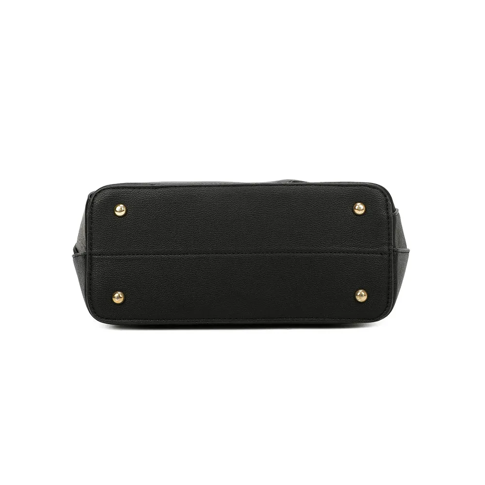 Gallantry Paris L'Ingénieuse Mini cabas noir croco