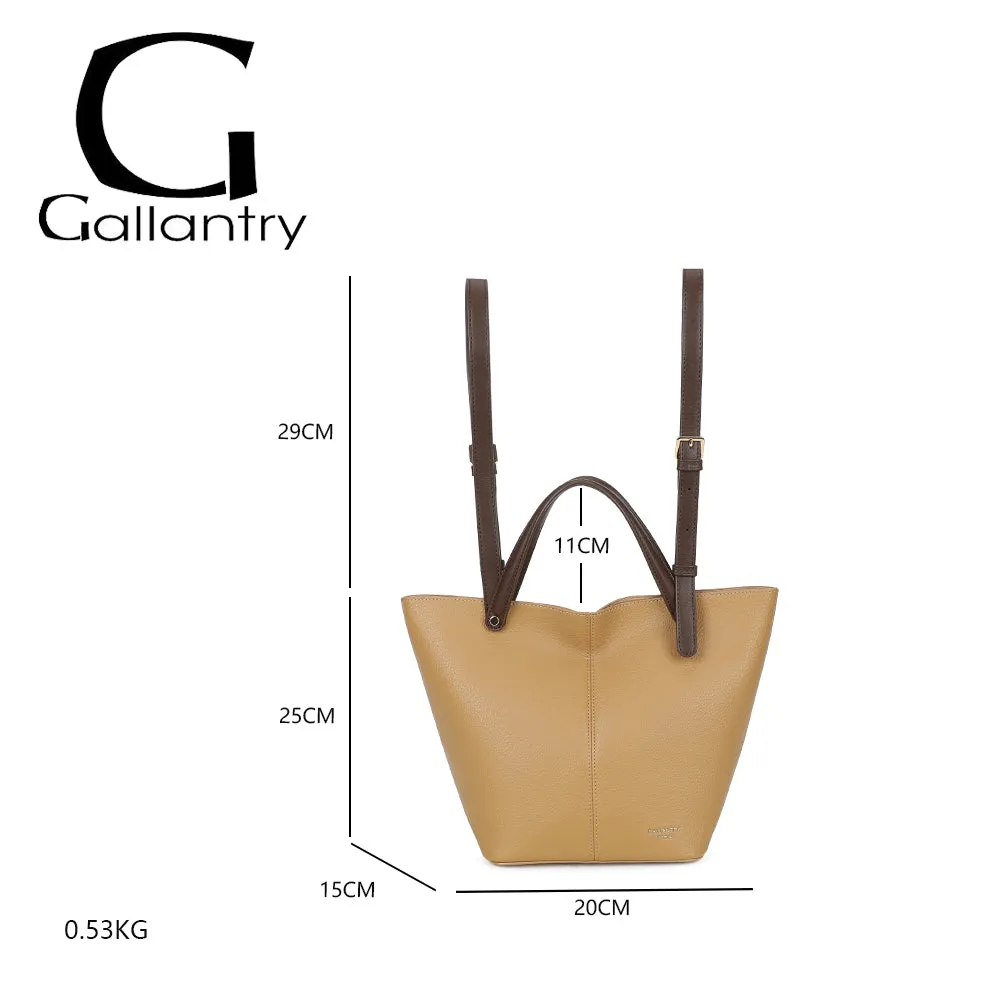 Gallantry Paris Milan Élégance sac bicolore noir