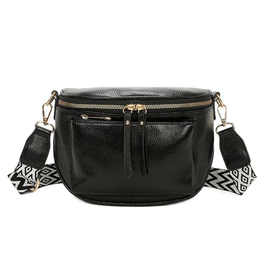 Gallantry Paris Glamour Shiny sac bandoulière noir brillant