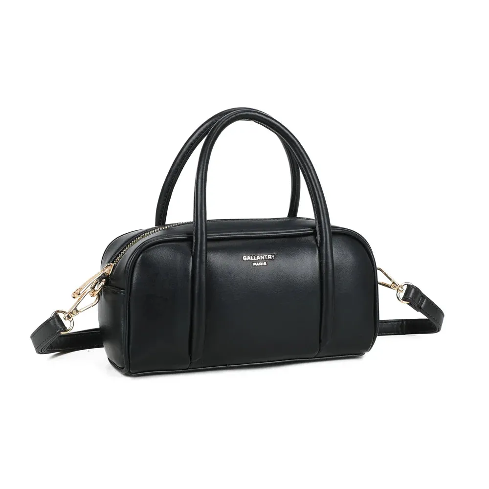 Gallantry Paris Pauline petit sac bowling noir lisse
