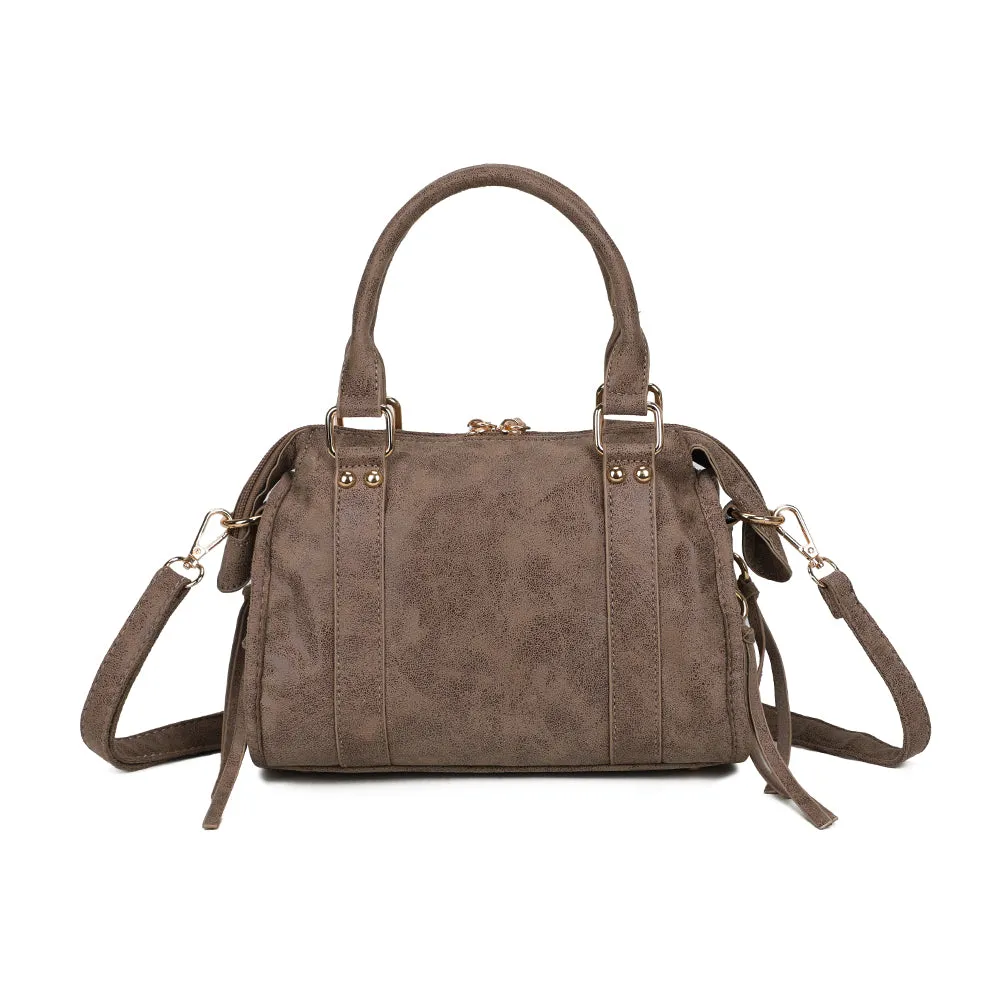Gallantry Paris Skyla Velvet sac bandoulière taupe