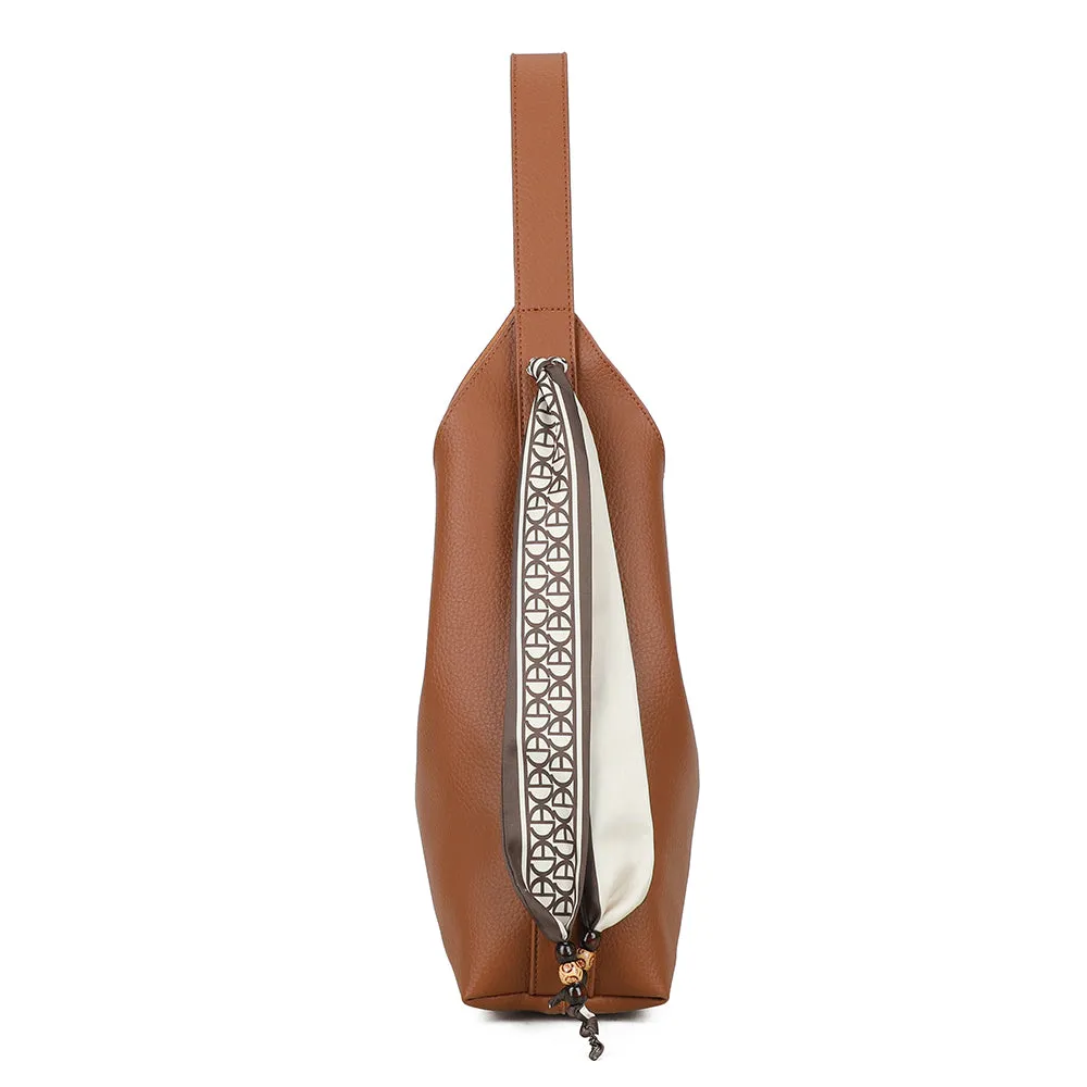 Gallantry La Nérélie sac épaule marron grand 34cm