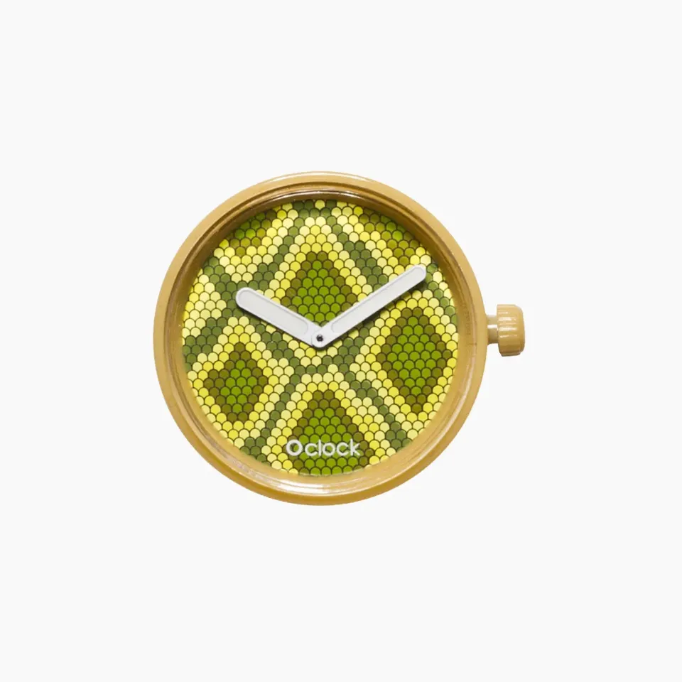 O bag O Clock Chechemire Snake mécanisme montre quartz serpent
