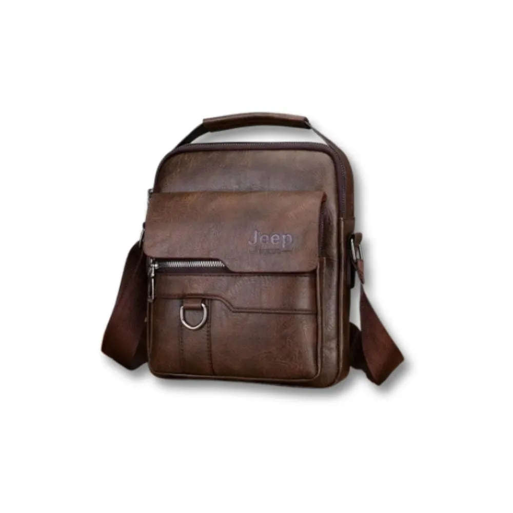 Maison Sacoches Vintage Jeep sacoche cuir noir