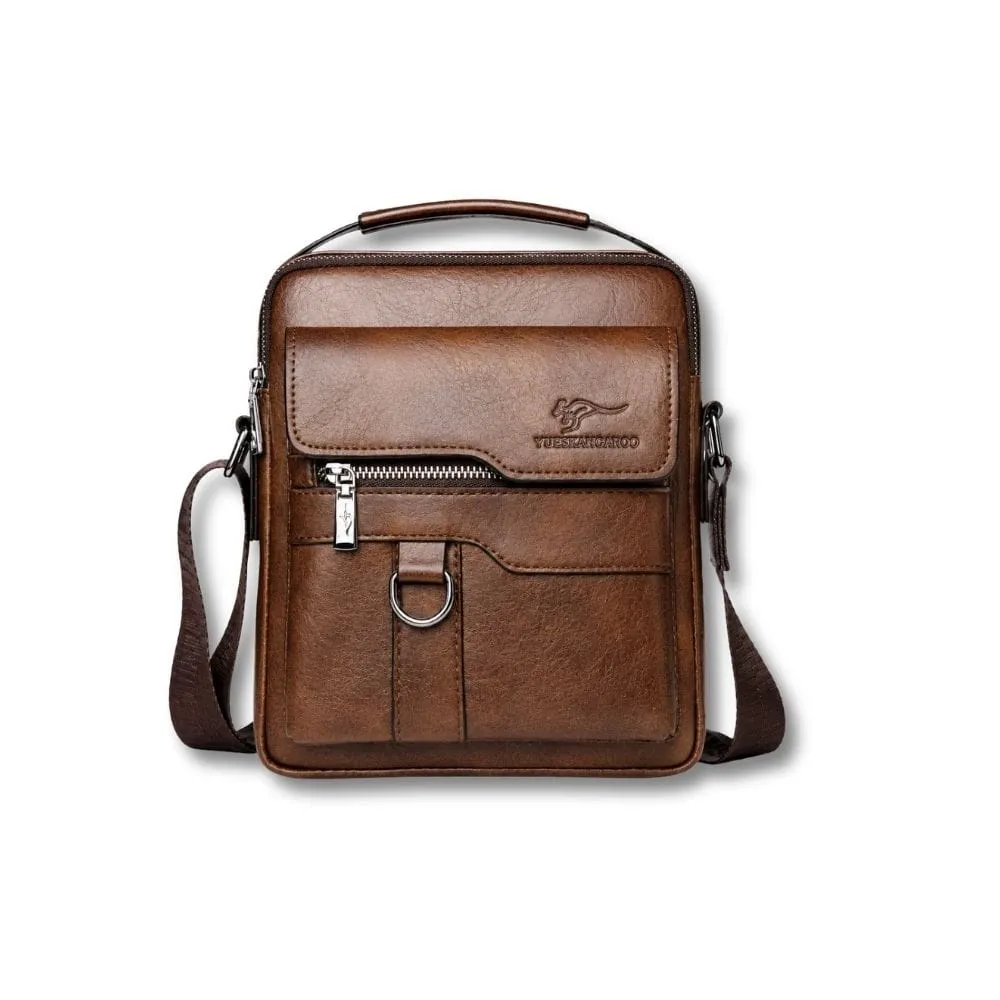 Maison Sacoches Kangaroo Sacoche Cuir Marron vintage