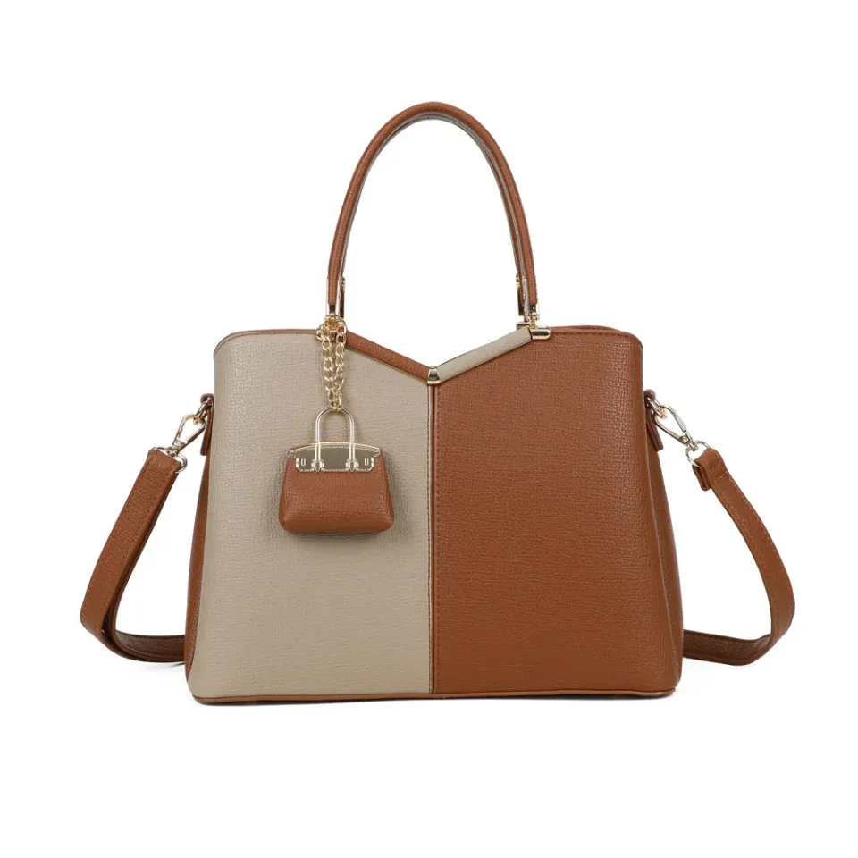 Gallantry Serena Duo sac main Marron bicolore