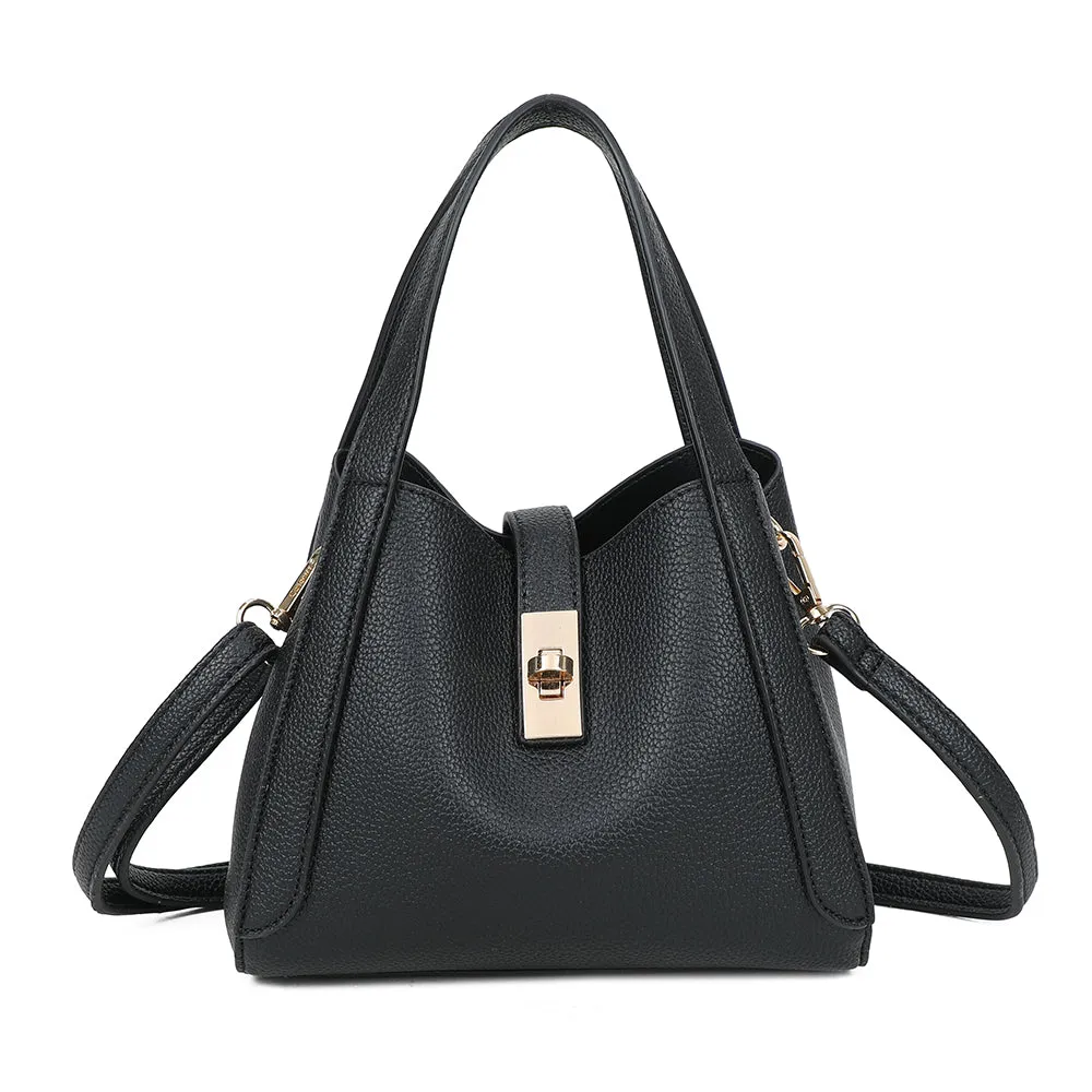 Gallantry Paris Nora sac seau grainé noir