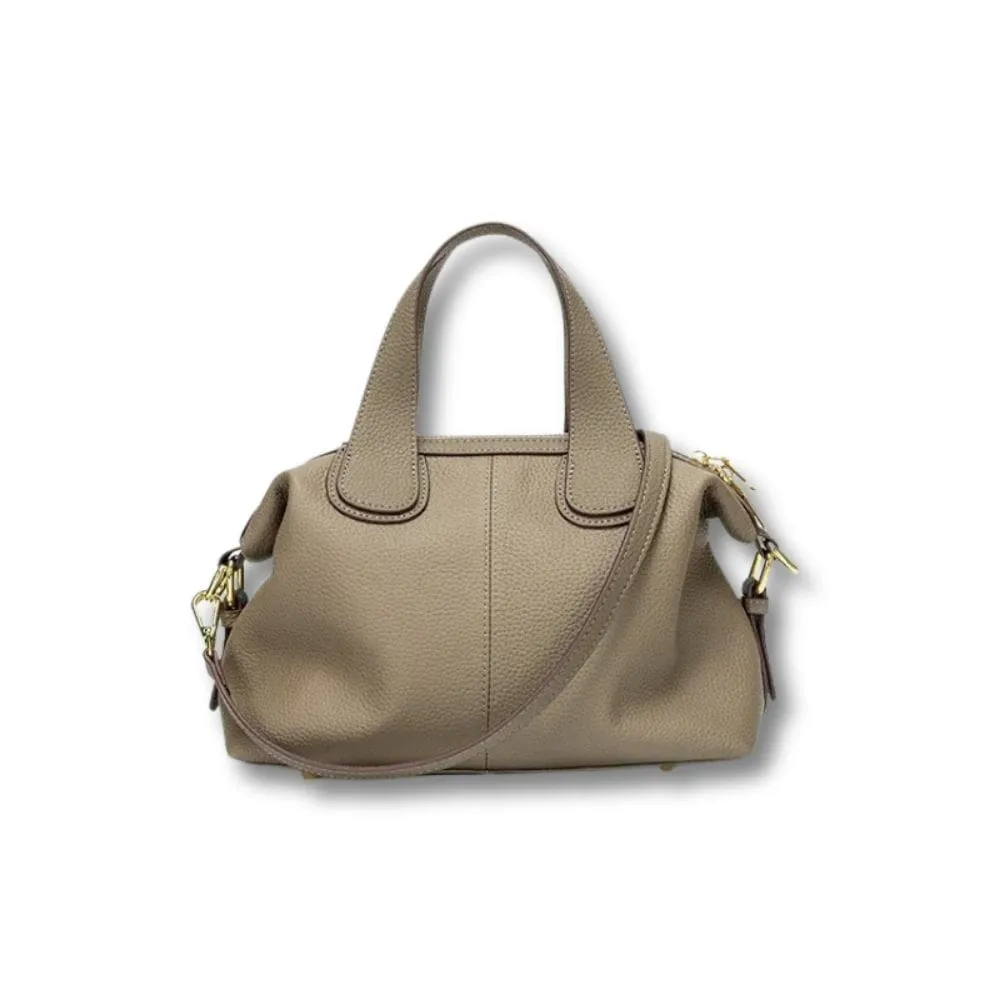 Maison Sacoches Violette sac à main vert vachette