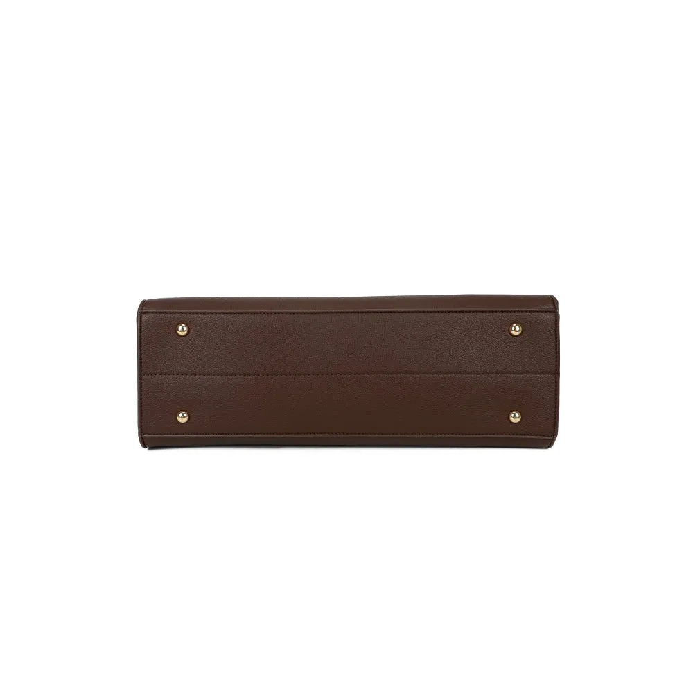 Gallantry Paris Le Orsay grand sac cabas Coffee grainé