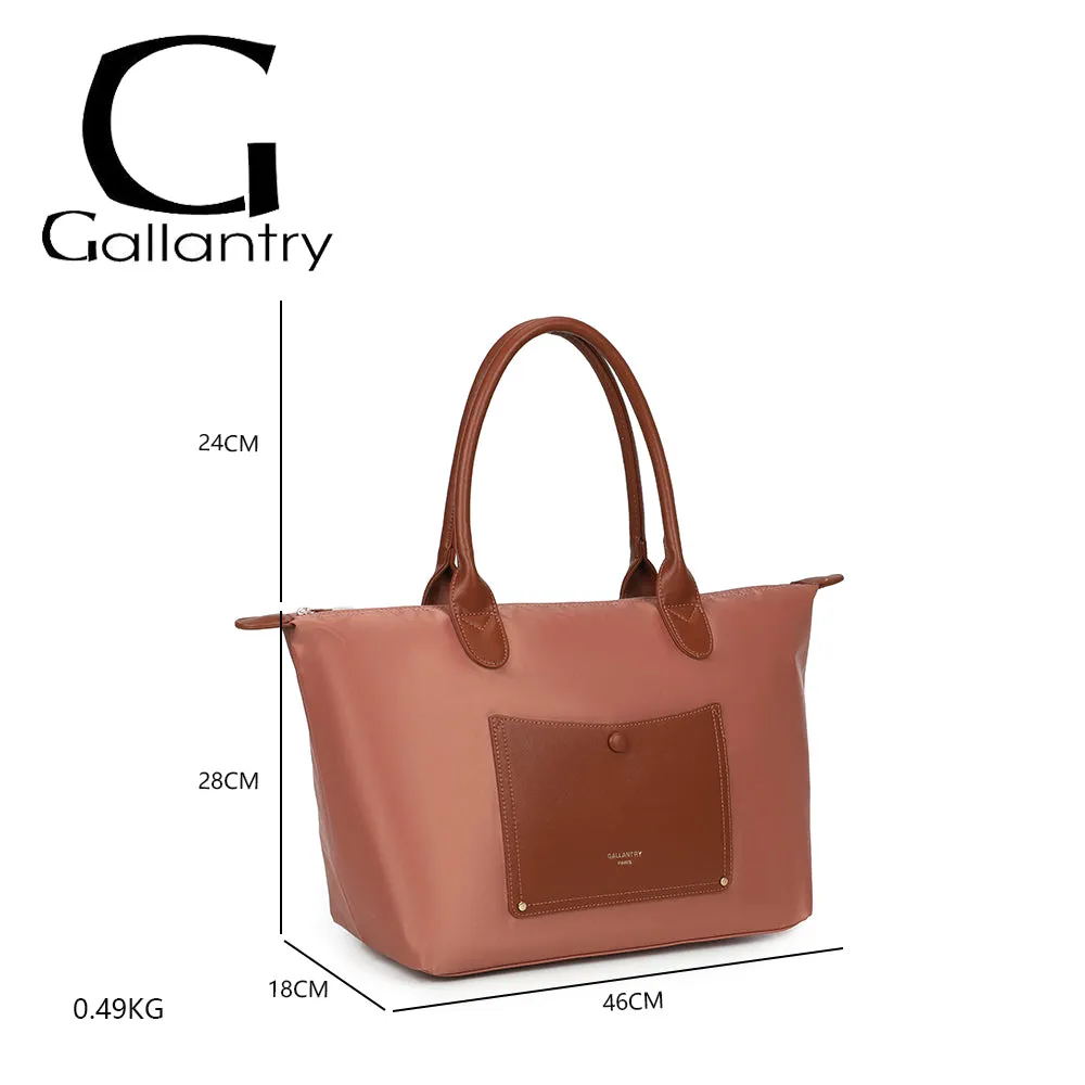 Gallantry Paris Le Roseau cabas zippé rose foncé vegan