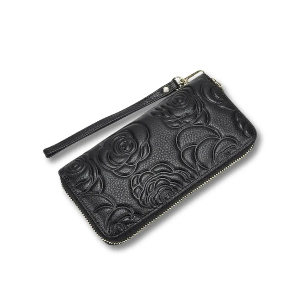 Maison Sacoches Solène portefeuille femme cuir rouge