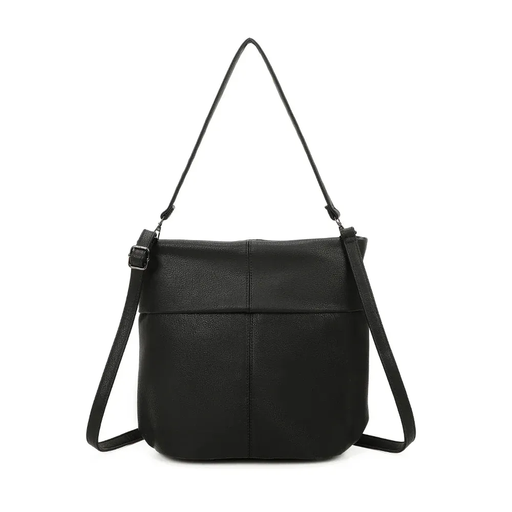Gallantry Le Tote Chic sac main noir arrondi