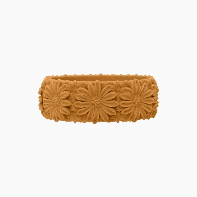 O bag Daisy Big bracelet silicone narciso taille S