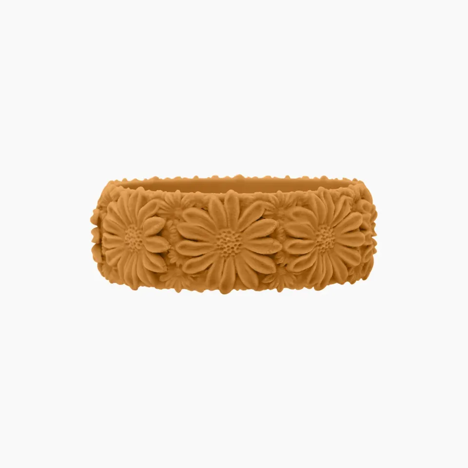 O bag Daisy Big bracelet silicone narciso taille S