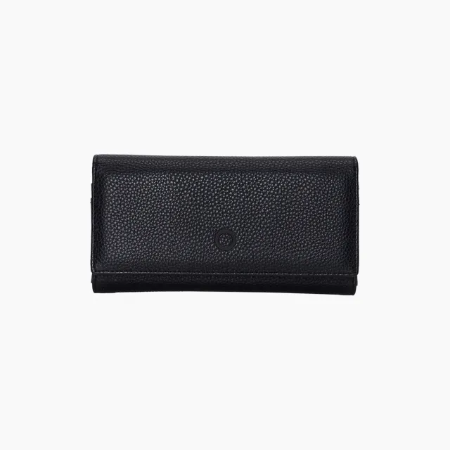 O bag Clubby grand portefeuille noir zippé