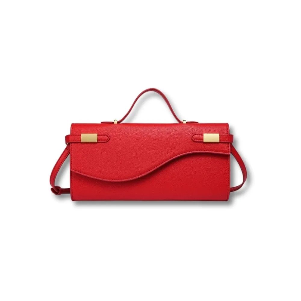 Maison Sacoches Cassandre pochette bourgogne vintage