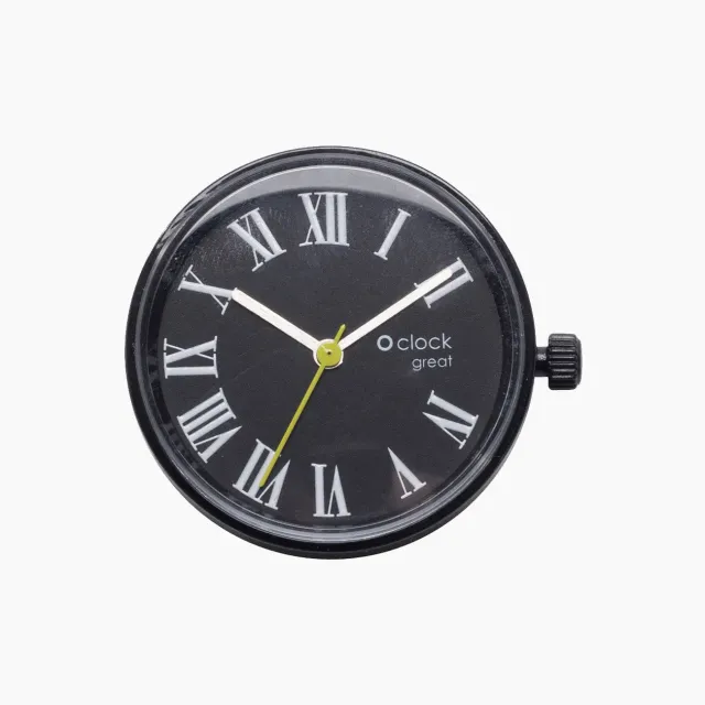 O bag O clock great chiffres romains mécanisme montre noir