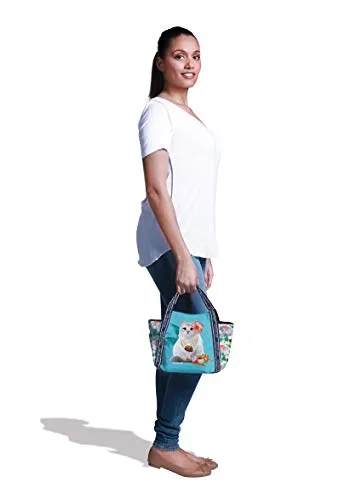 Téo Jasmin Jasmine Tropical petit cabas toile