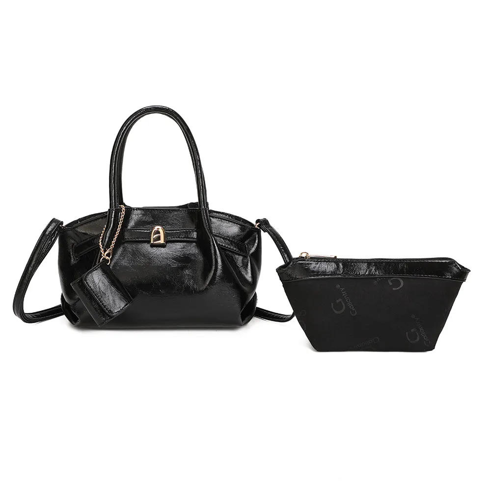 Gallantry Paris Romy sac à main noir brillant