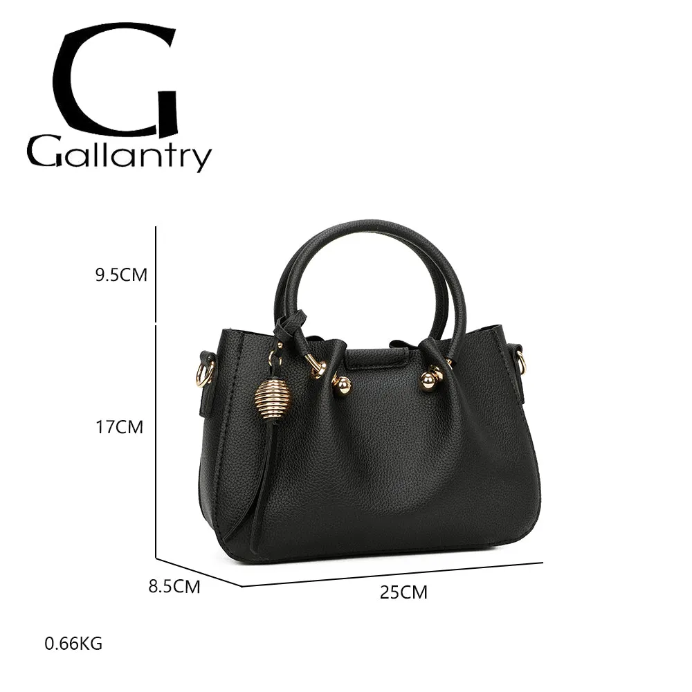 Gallantry Solène sac à main noir anses rondes