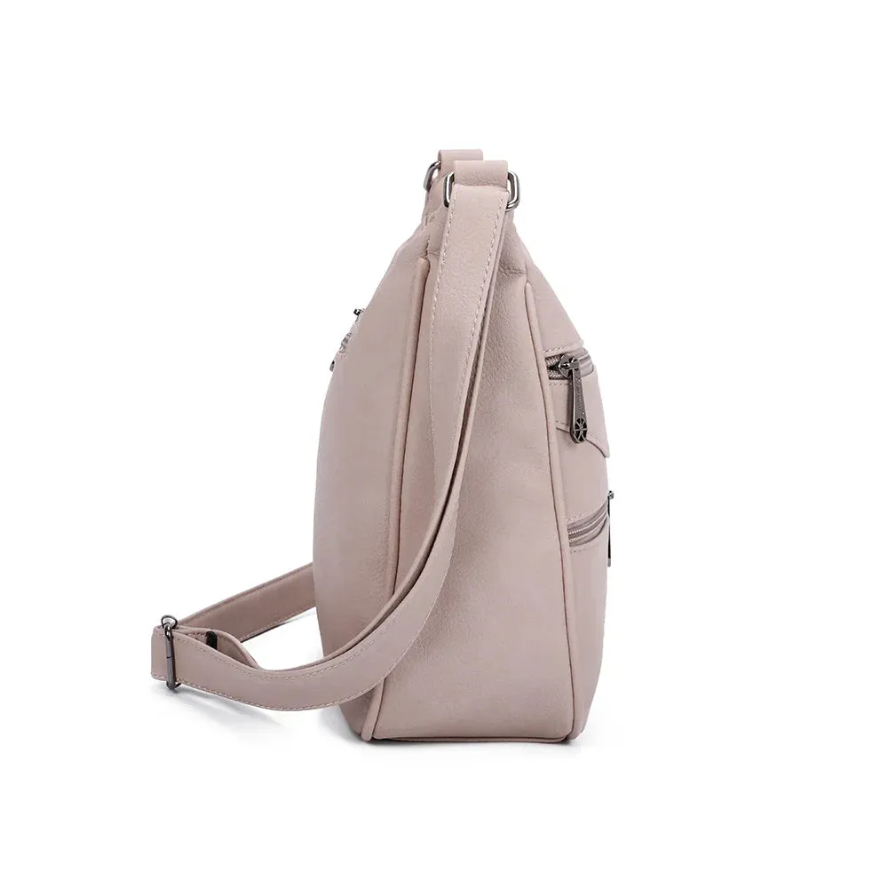Gallantry Paris Elya sac bandoulière zippé bordeaux