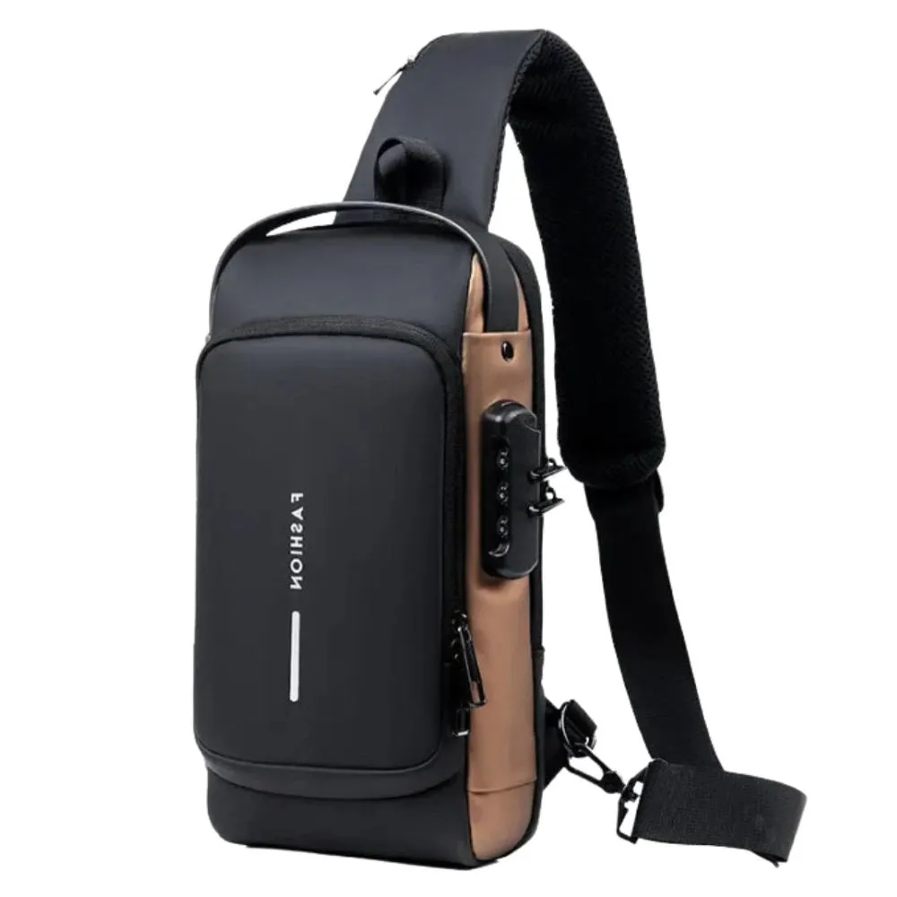 Mon Sacoche sacoche homme anti-pickpocket USB compacte