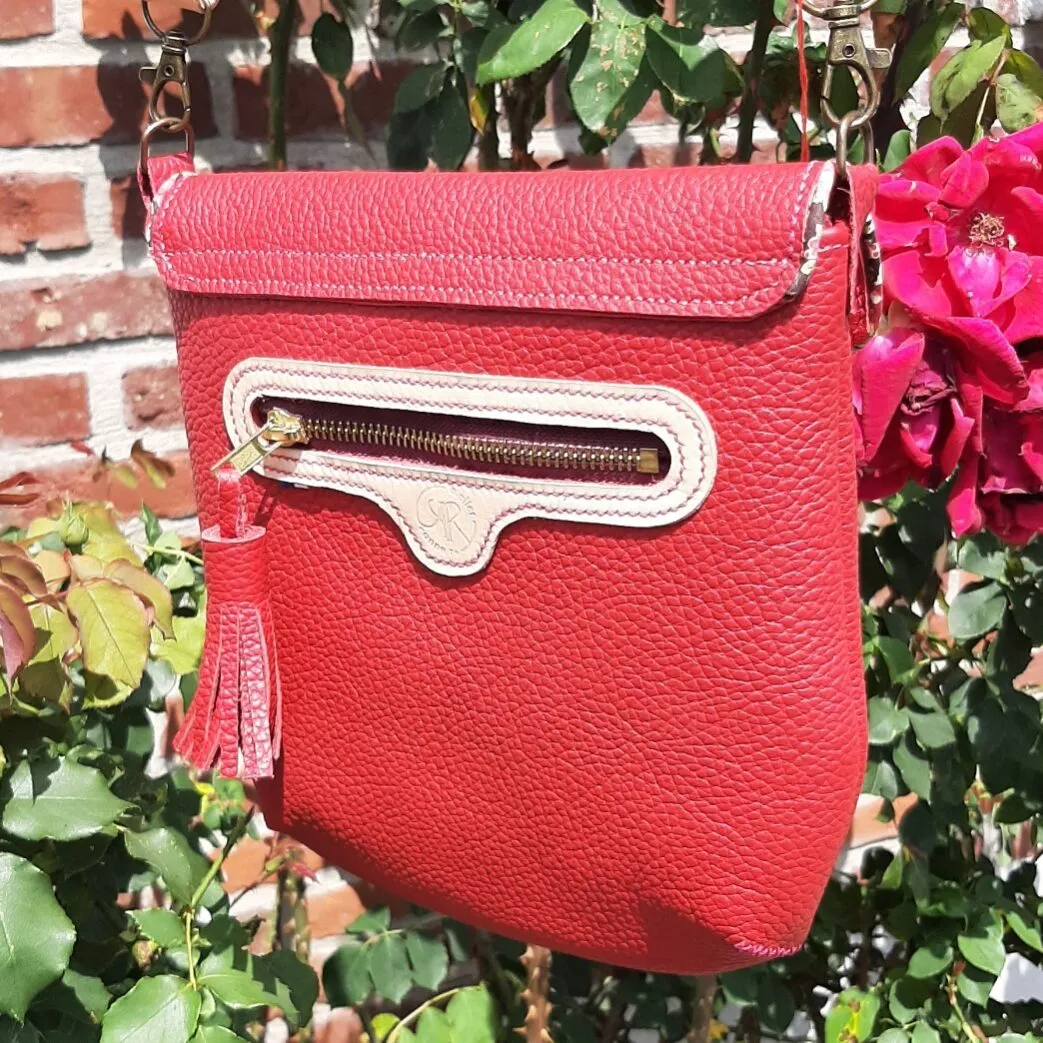 Atelier Anne R Myrlande sac bandoulière cuir rouge
