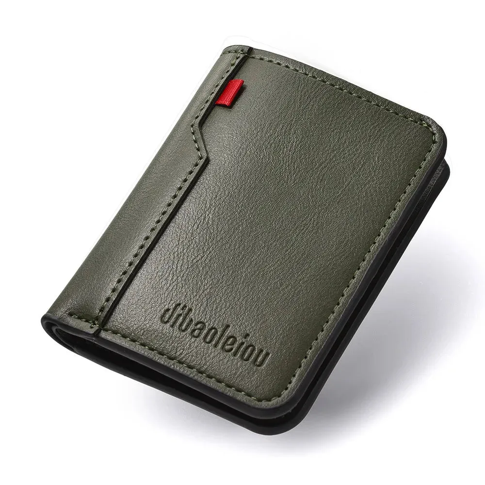 Mon Sacoche Fin et Élégant Portefeuille Marron Fin