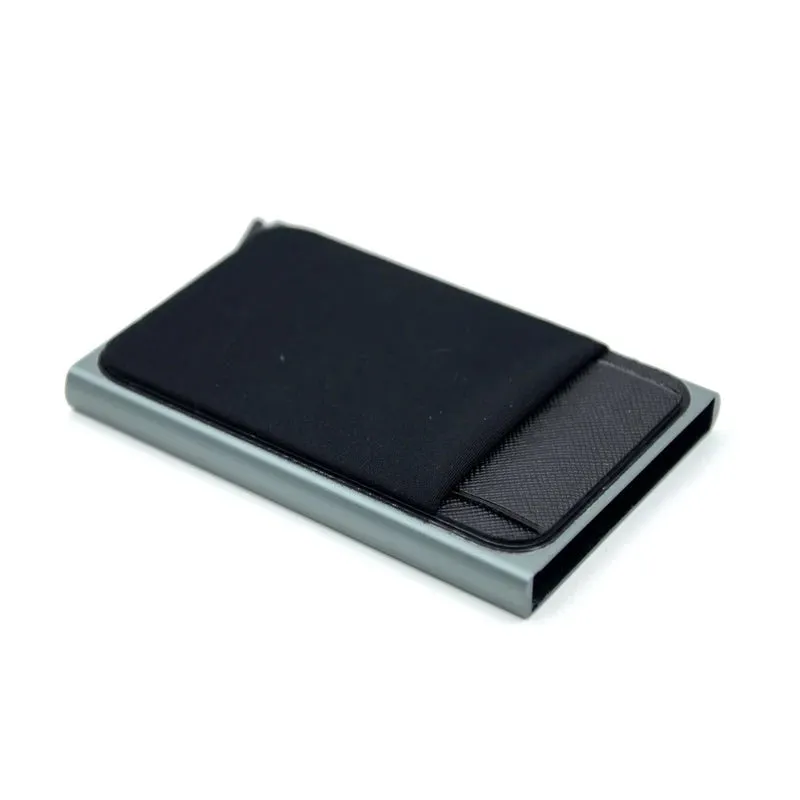 Mon Sacoche Aluminium Porte Cartes Anti-RFID Noir