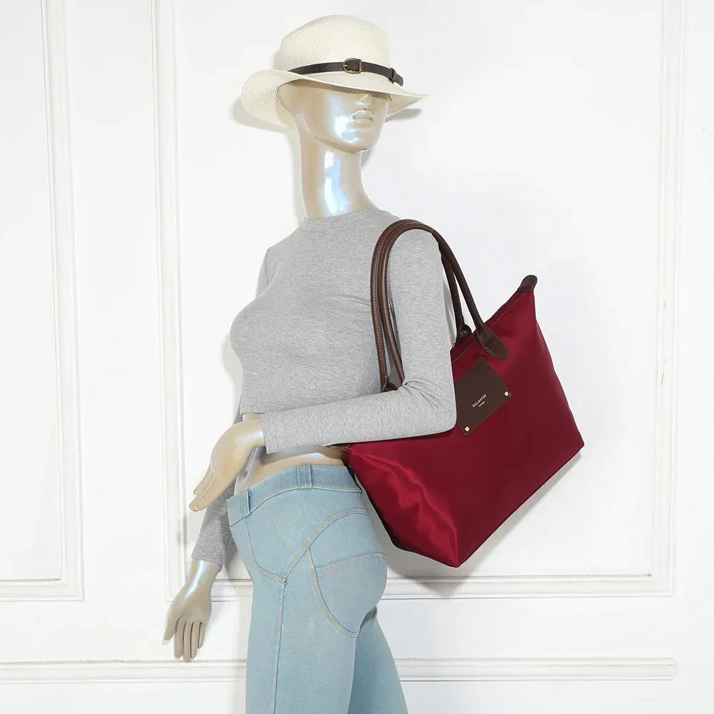 Gallantry Le Meralis sac cabas zippé bordeaux