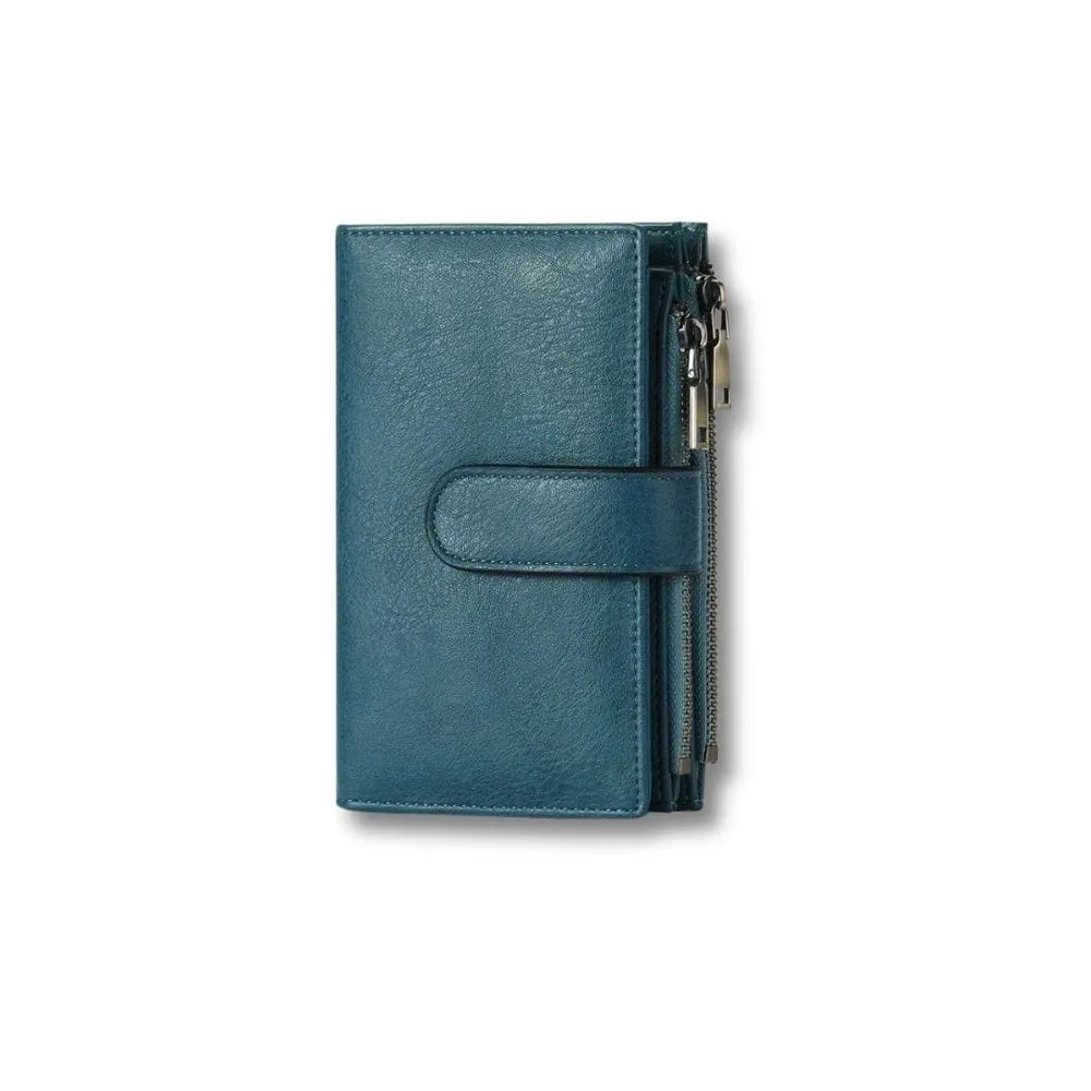 Maison Sacoches Sora portefeuille femme 3 volets cuir RFID