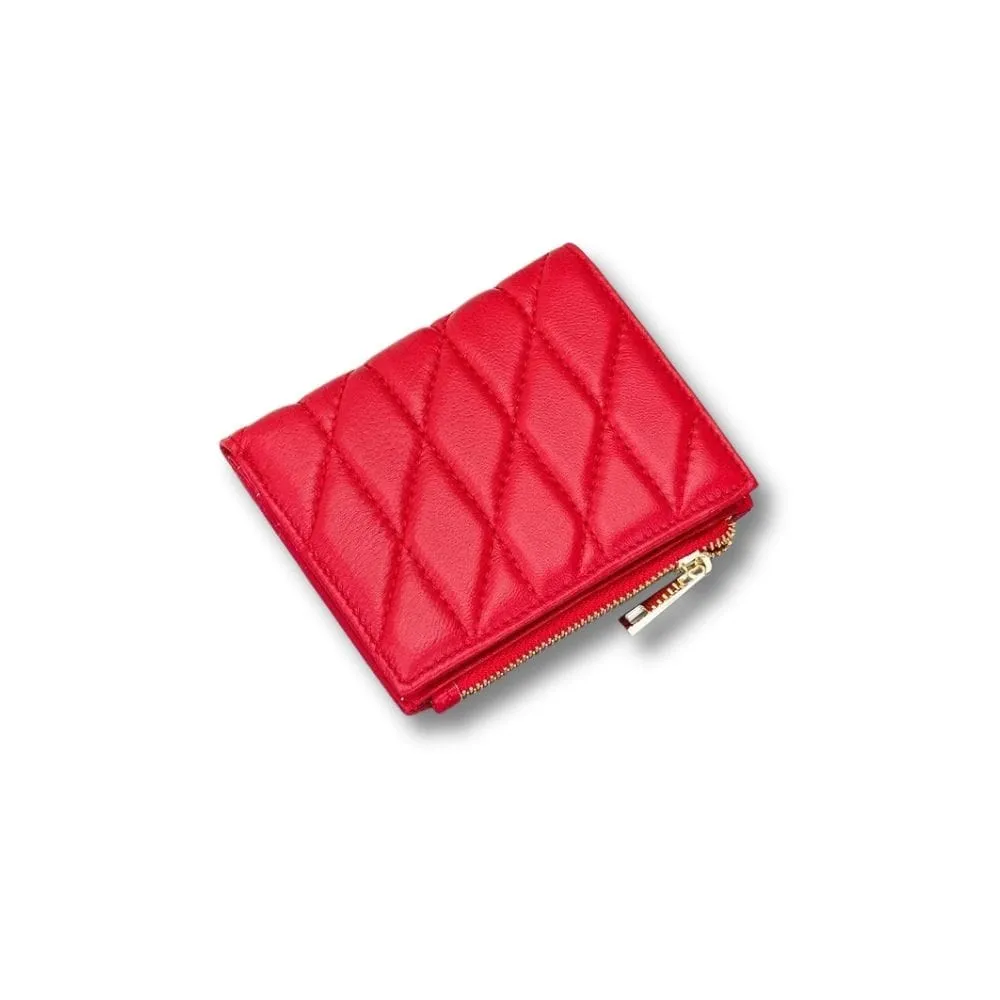 Maison Sacoches Talia petit portefeuille femme Marron cuir