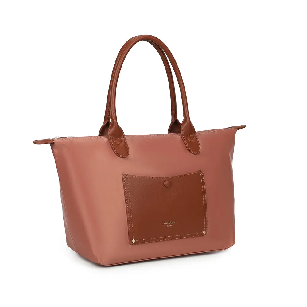 Gallantry Paris Le Roseau cabas zippé rose foncé vegan