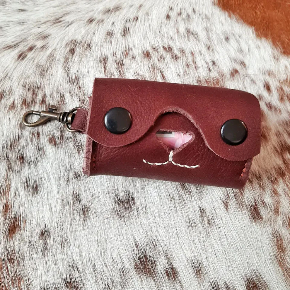 Atelier Anne R Wouf pochette porte-sacs chien 20 sacs mousqueton
