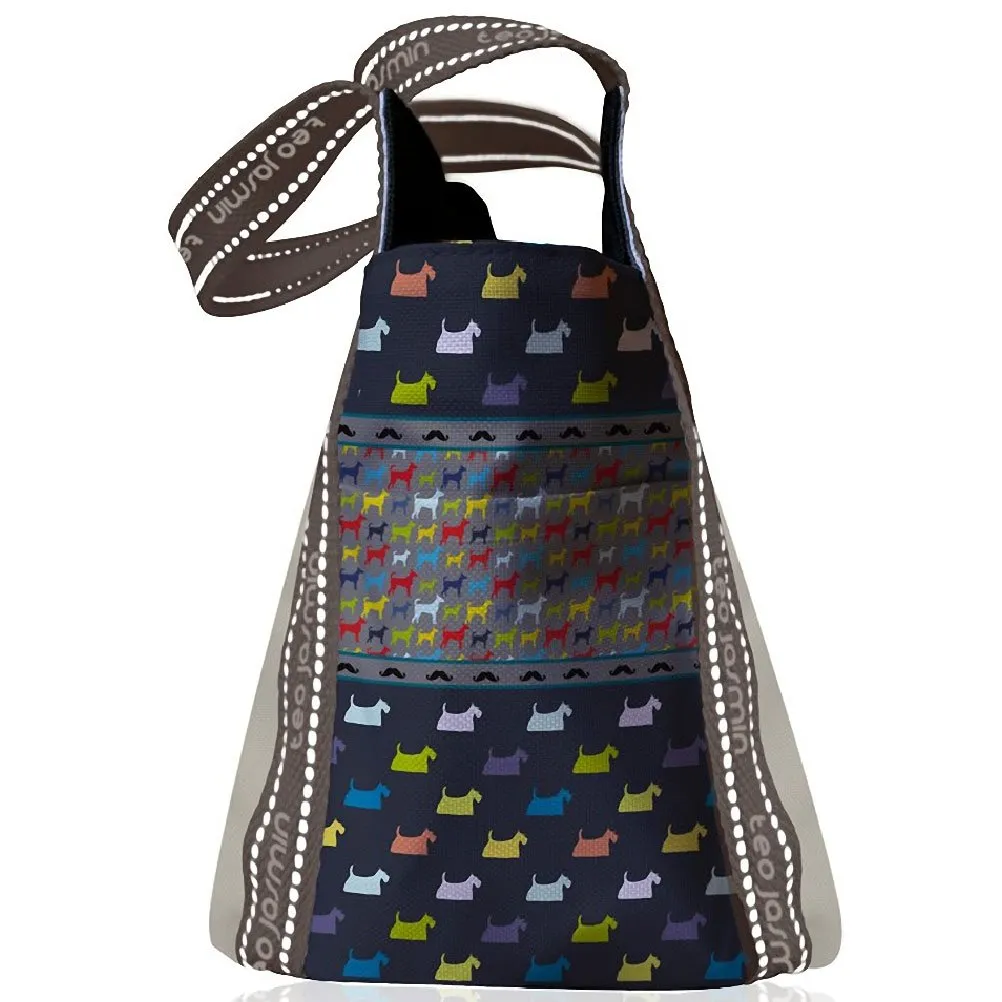 Téo Jasmin Oslo sac cabas motif chien polyester lavable