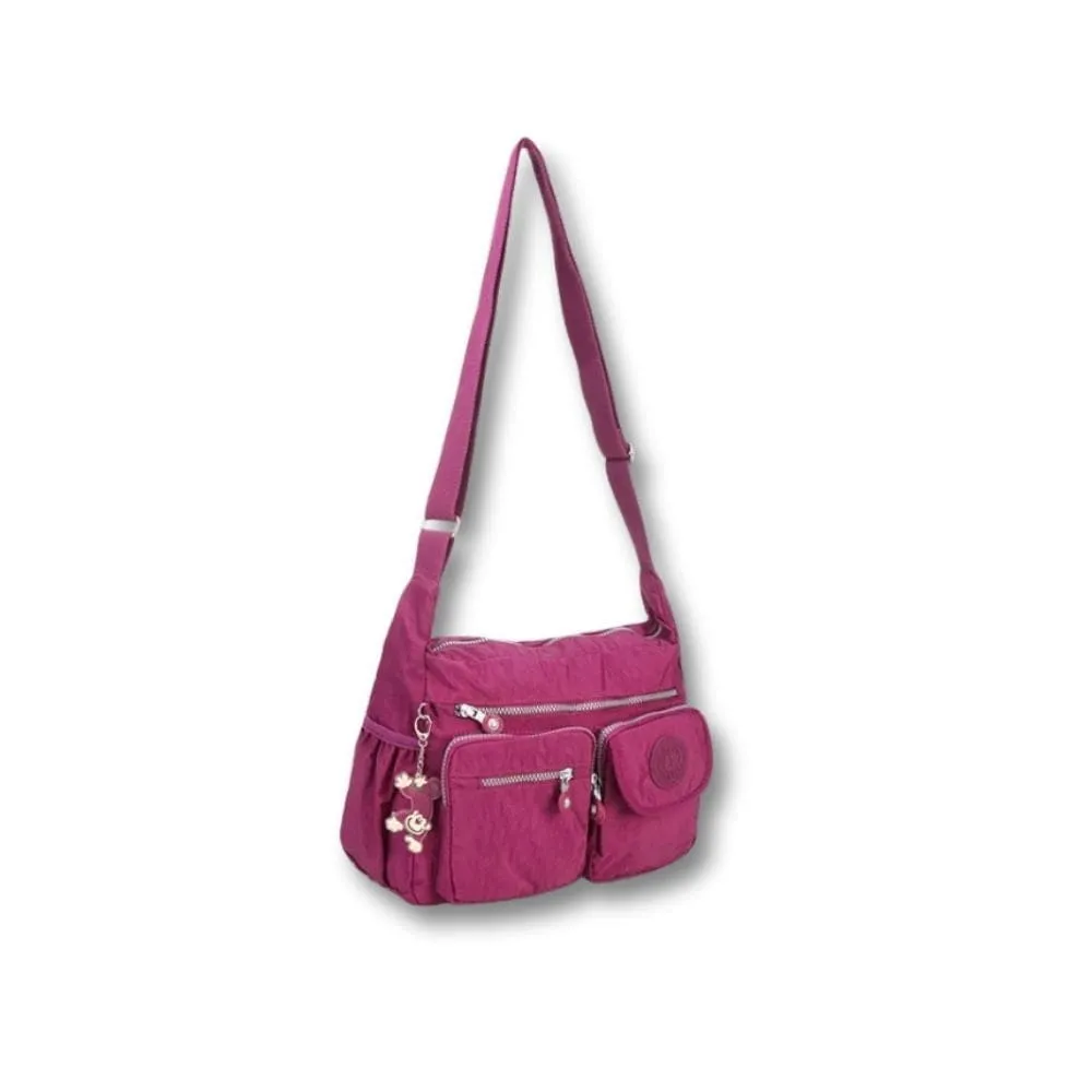 Maison Sacoches Dalia sac bandoulière femme café nylon
