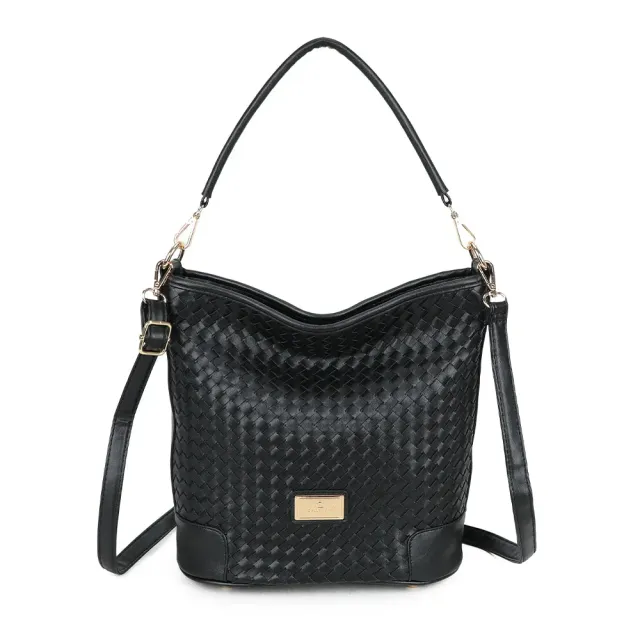 Gallantry Paris Bellina sac à main tressé noir