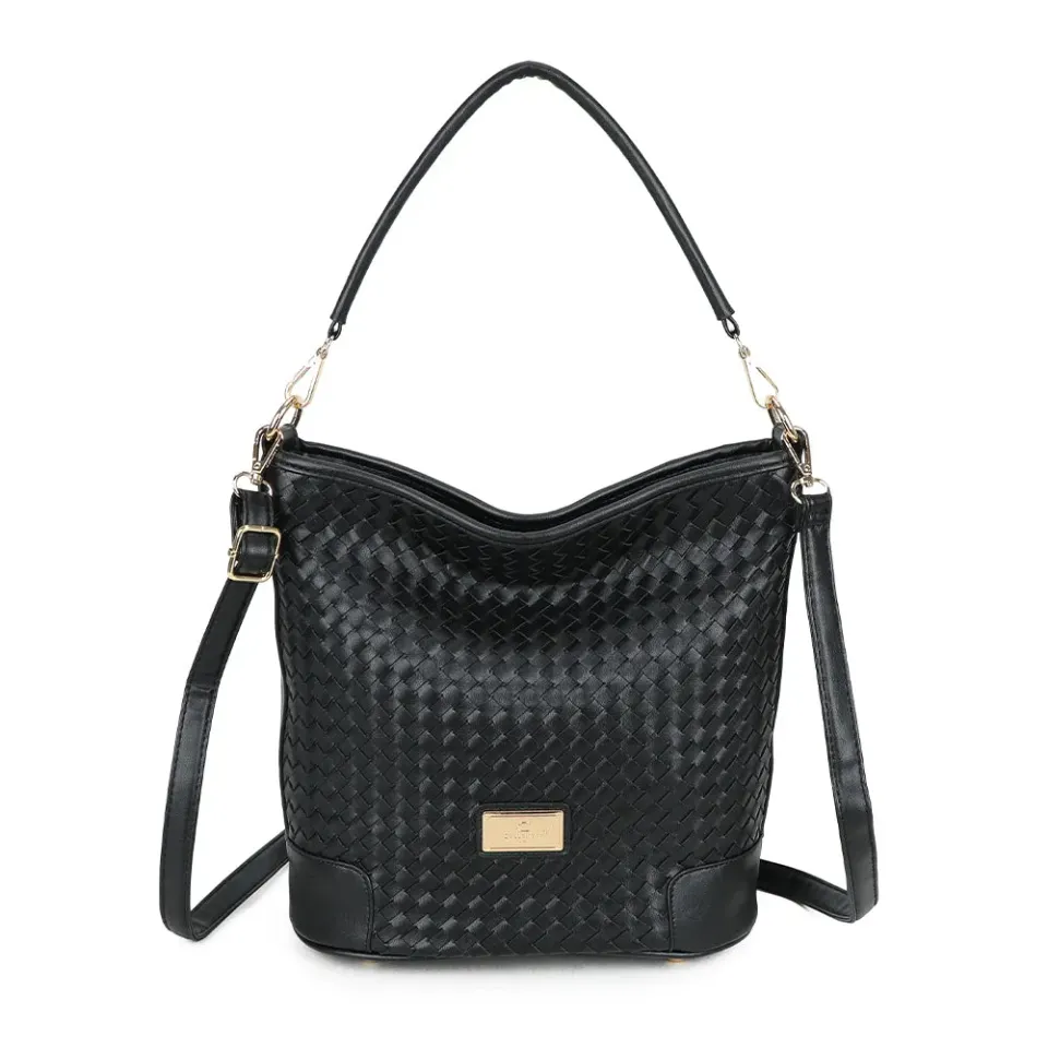 Gallantry Paris Bellina sac à main tressé noir