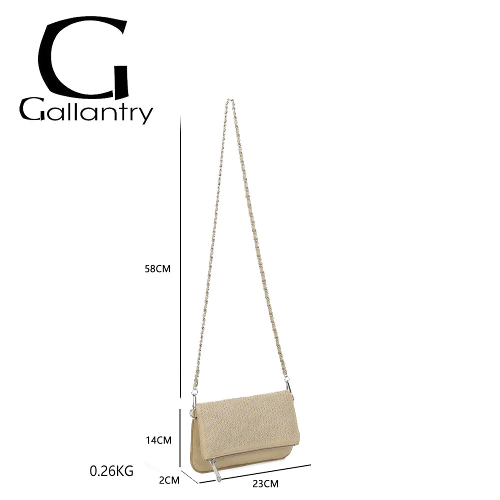 Gallantry Noctéa pochette chaîne double zip