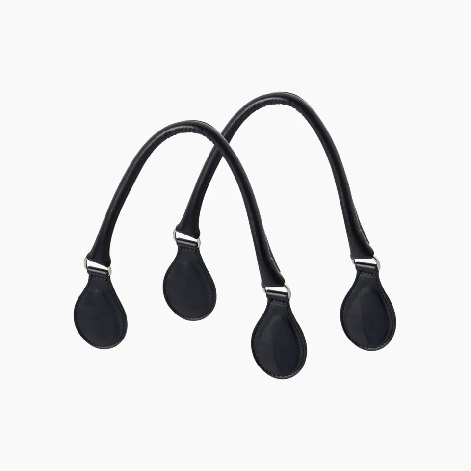 O bag micro anses courtes tubulaires bleu navy