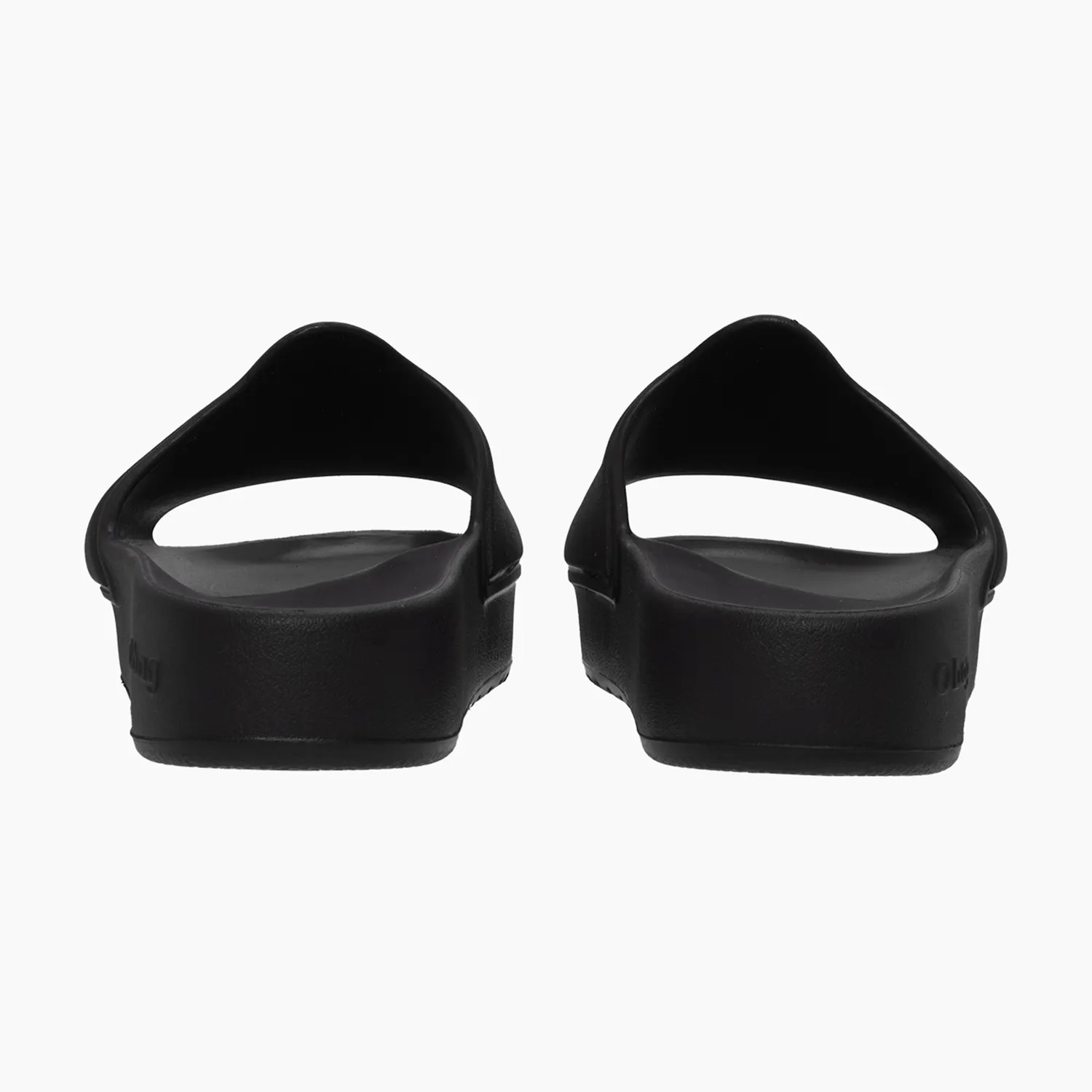 O bag O Slippers Logo claquettes femme noir souple