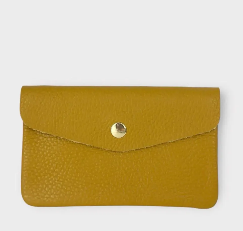 Hexagone Cuir PM Agnès XL portefeuille cuir écru