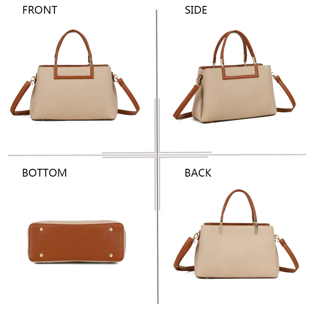 Gallantry Paris Cambridge sac à main toile beige