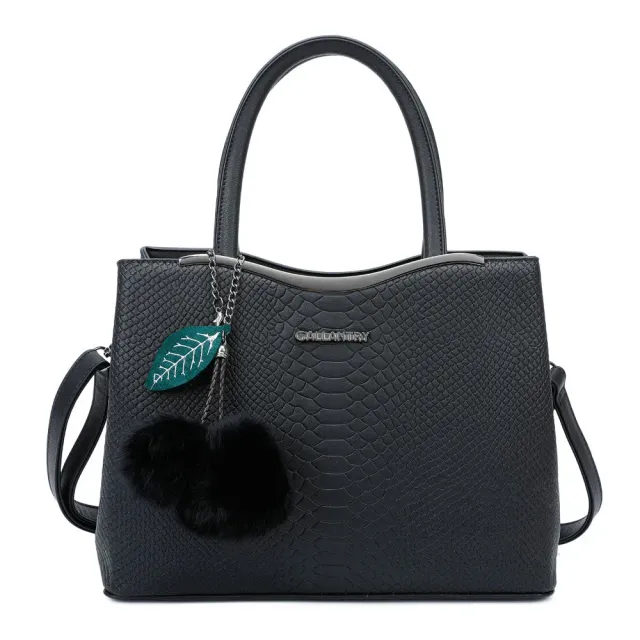 Gallantry Paris Hailey sac à main noir effet serpent