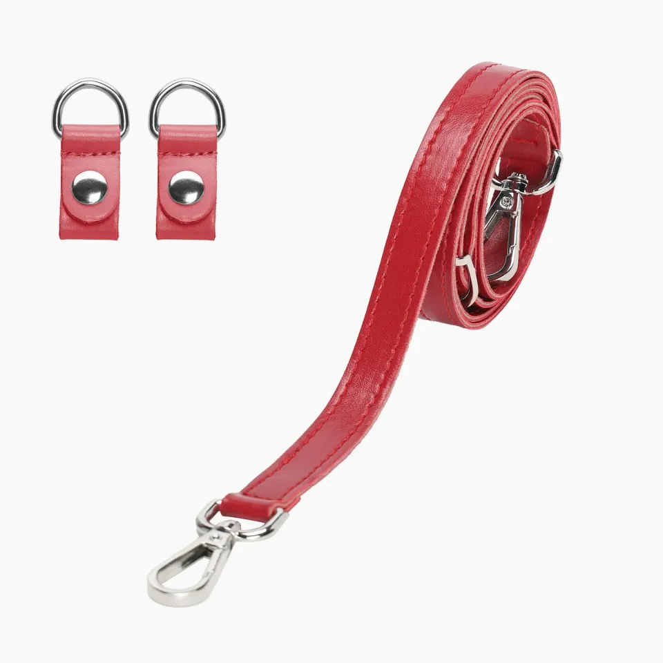 O Bag bandoulière extra-fine cerise effet nappa