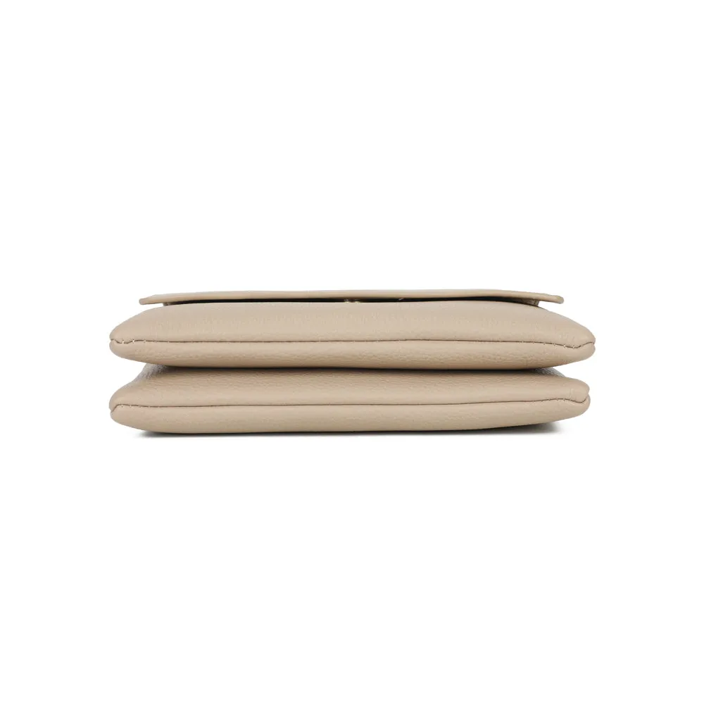 Gallantry Paris Elara pochette bandoulière taupe grainé