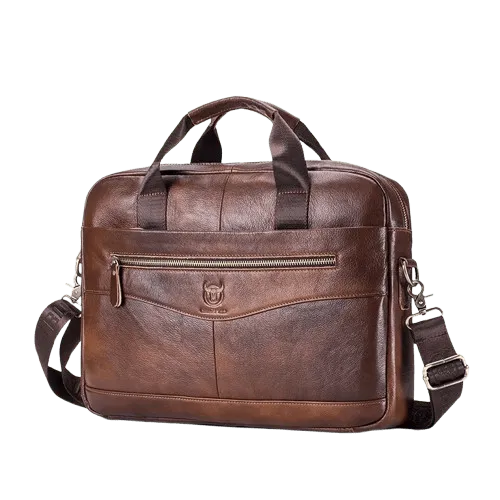Maison Sacoches Terra sacoche travail cuir marron 40 cm
