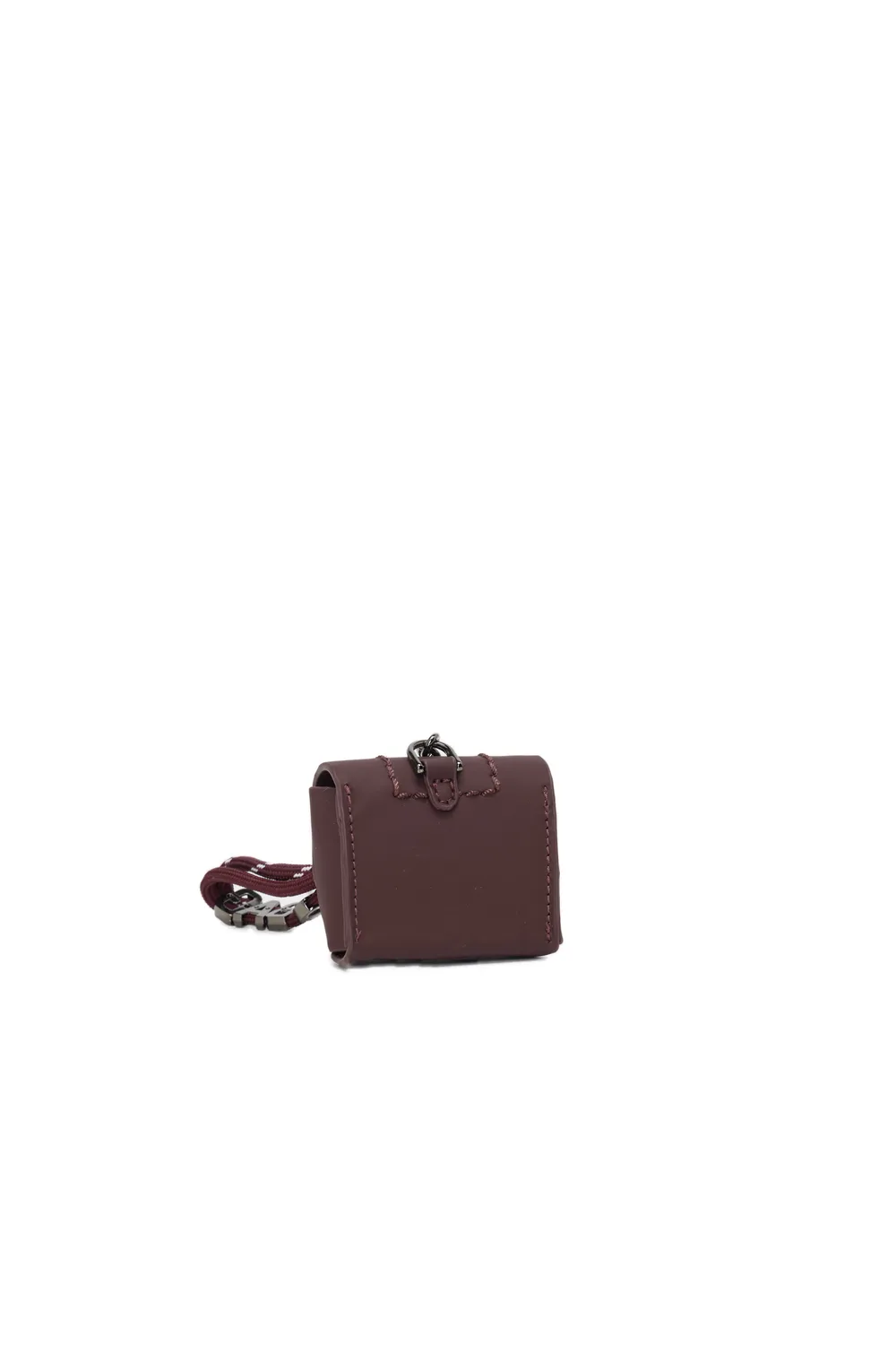 O bag Crocus Pods breloque sac burgundy tissu